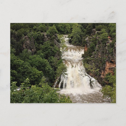 Oklahoma, Wasserfall Turner Falls, Postkarte (Vorderseite)
