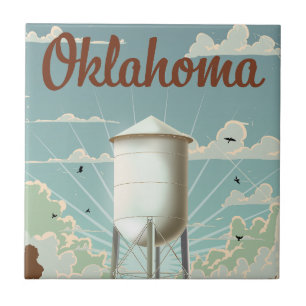 Oklahoma Wasserturm Fliese