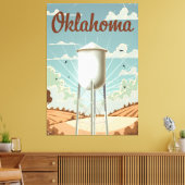 Oklahoma Wasserturm Leinwanddruck (Insitu (Wohnzimmer))