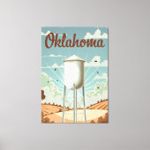 Oklahoma Wasserturm Leinwanddruck (Vorderseite)
