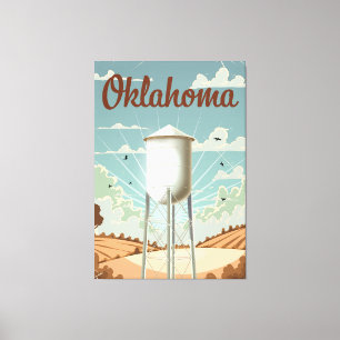 Oklahoma Wasserturm Leinwanddruck