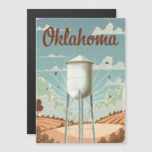 Oklahoma Wasserturm Magnetkarte (Vorne/Hinten)