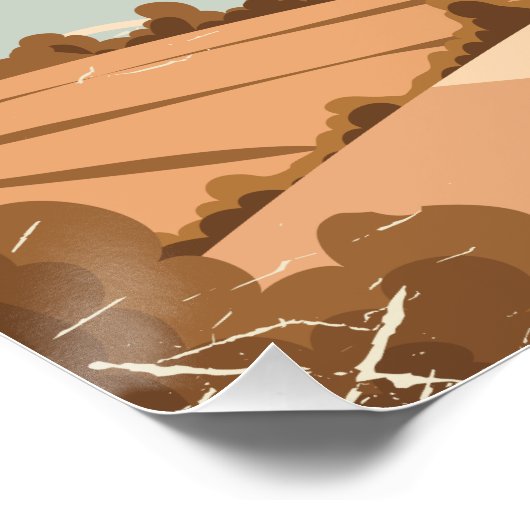 Oklahoma Wasserturm Poster (Ecke)