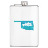 Oklahoma Wave Fishing Flachmann (Vorderseite)