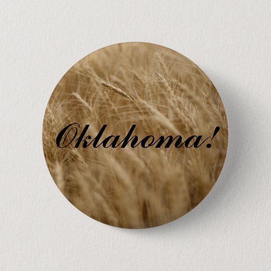 Oklahoma! Wavin Weizen Button (Vorderseite)