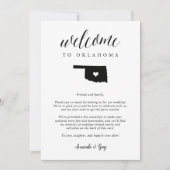 Oklahoma Wedding Welcome Letter & Itinerary (Vorderseite)