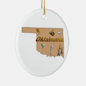 Oklahoma-Weihnachtsbaum-Verzierung Keramikornament (Rechts)