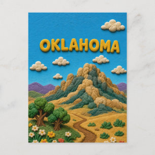Oklahoma Wichita Mountains Modern KLAYKOO Postkarte