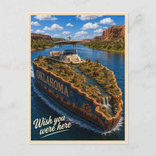 Oklahoma | Wish You Were Here | State-Serie Postkarte (Vorderseite)