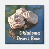 Oklahoma Wüstenrose-Sand-Quarzstein Magnet (Vorne)