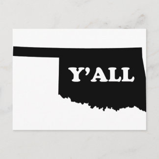 Oklahoma Yall Postkarte