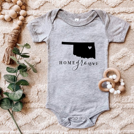 Oklahoma Zuhause Grown Staat T-Shirt Baby Strampler