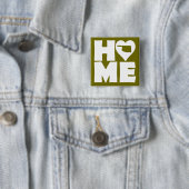 Oklahoma Zuhause Heart Staat Button Abzeichen Butt (Beispiel)