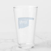 Oklahoma Zuhause Holzmaserung Glas (Rückseite)