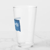 Oklahoma Zuhause Holzmaserung Glas (Links)