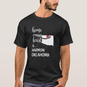 Oklahoma Zuhause ist die Herzregion Landkreis T-Shirt