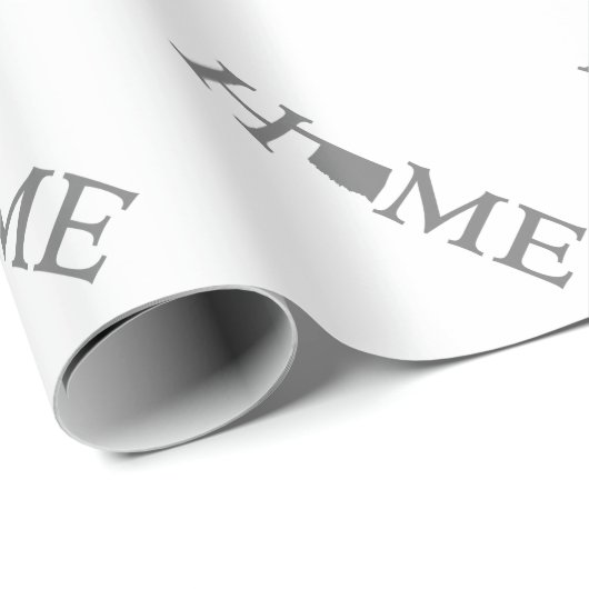 Oklahoma Zuhause Staat Word Art Geschenkpapier (Rolleneckpunkt)