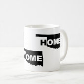 Oklahoma Zuhause Weg Vom Staat Becher oder Reisebe Kaffeetasse (VorderseiteRechts)