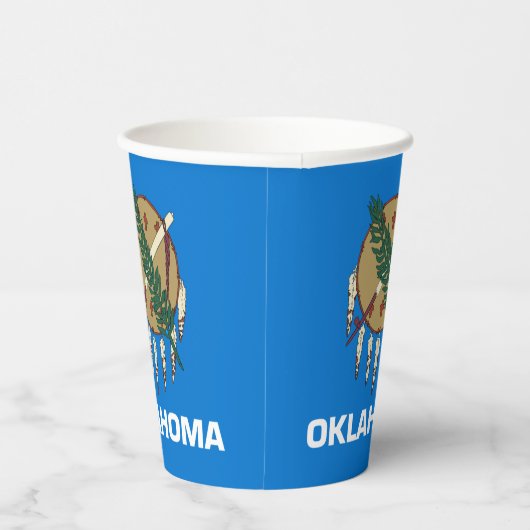Oklahoman Flag & Seal, Flag of Oklahoma Pappbecher (Rechts)