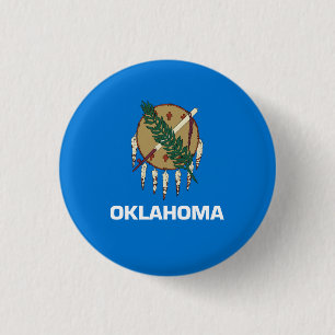 Oklahoman-Flagge, Flagge von Oklahoma Button