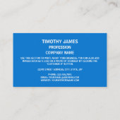 Oklahoman-Flagge, Flagge von Oklahoma Visitenkarte (Rückseite)