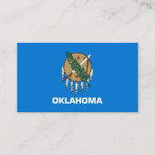 Oklahoman-Flagge, Flagge von Oklahoma Visitenkarte (Vorderseite)