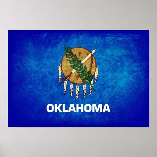 Oklahoman-Flagge; Poster (Vorne)