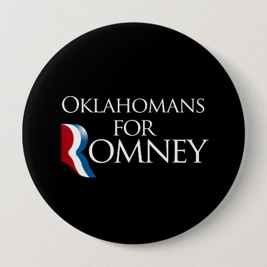 Oklahomans für Romney - .png Button (Vorderseite)