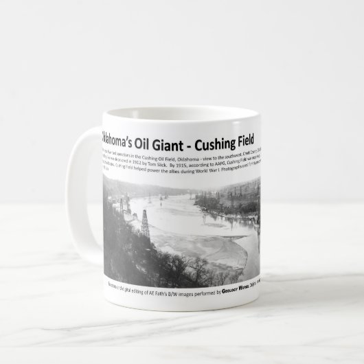 Oklahomas Öl-Riese - Cushing Feld Kaffeetasse (Vorderseite Links)
