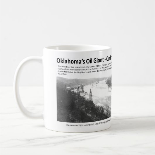 Oklahomas Öl-Riese - Cushing Feld Kaffeetasse (Links)