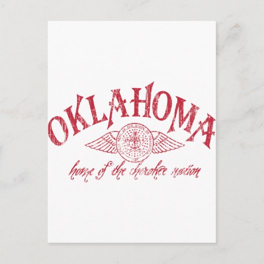 Oklahome Postkarte (Vorderseite)