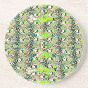 Öko Africa Motif - Nature Inspiriert African Art Sandstein Untersetzer