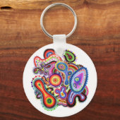 Öko "Amoeba Art" Schlüsselanhänger (Vorderseite)