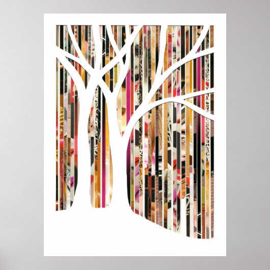 Öko Art Tree Mixed Media Print Poster (Vorne)