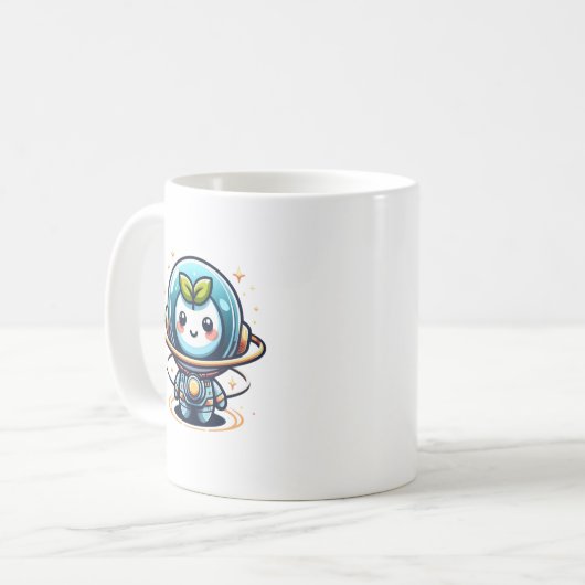 Öko Astronaut Kaffeetasse (Vorderseite Links)