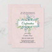 Öko-BESTÄTIGUNG einladen Moderne, doppelseitig (Vorne/Hinten)