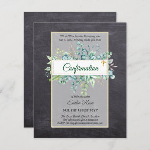 Öko-BESTÄTIGUNG einladen Moderne, doppelseitig