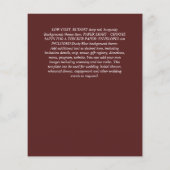 Öko-BESTÄTIGUNG einladen Moderne, doppelseitig (Rückseite)