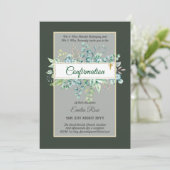 Öko-BESTÄTIGUNG einladen Moderne, doppelseitig Einladung (Stehend Vorderseite)