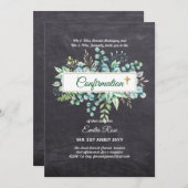 Öko-BESTÄTIGUNG einladen Moderne, doppelseitig Einladung (Vorne/Hinten)