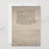 Öko-BESTÄTIGUNG einladen Moderne, doppelseitig Einladung (Rückseite)