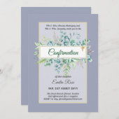 Öko-BESTÄTIGUNG einladen Moderne, doppelseitig Einladung (Vorne/Hinten)