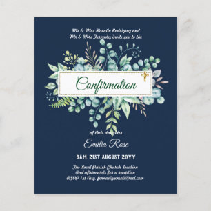 Öko-BESTÄTIGUNG einladen Moderne, doppelseitig Flyer