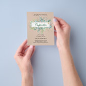 Öko-BESTÄTIGUNG einladen Moderne, doppelseitig Flyer (Gruppe)