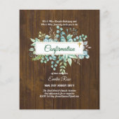 Öko-BESTÄTIGUNG einladen Moderne, doppelseitig Flyer (Vorne)