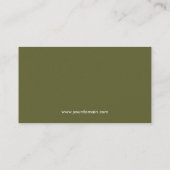 Öko Bio Förderung eines umweltgerechten Geschäftsd Visitenkarte (Rückseite)