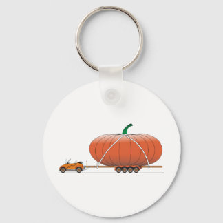 Öko Car Pumpkin Schlüsselanhänger