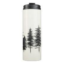 Öko-Chic-Insulated Tumbler mit Pine Tree Design