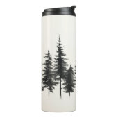 Öko-Chic-Insulated Tumbler mit Pine Tree Design Thermosbecher (Nach links gedreht)