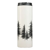 Öko-Chic-Insulated Tumbler mit Pine Tree Design Thermosbecher (Rückseite)